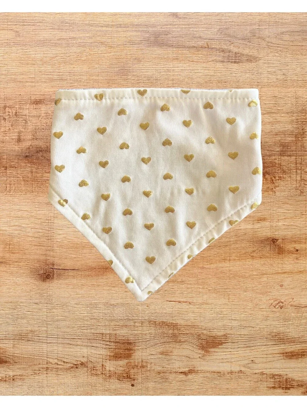 Baby Girl Bandana Bib Set of 3 Hearts Stripes Floral Drool Feeding Bibs